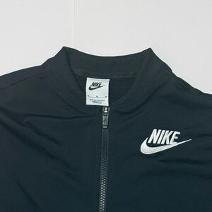 Nike Black and White Zip-Up Jacket